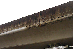 施工前のコンクリート表面の劣化状態